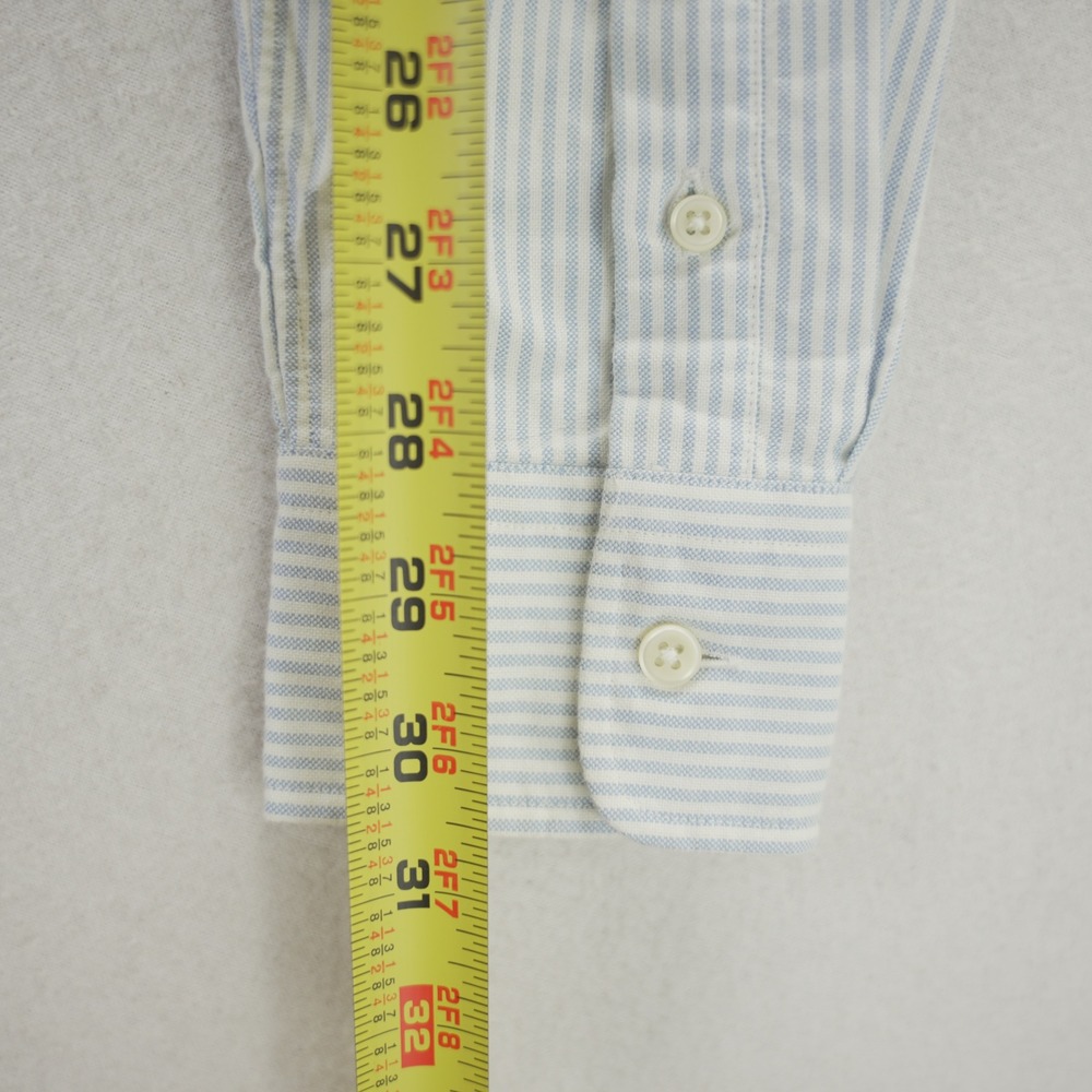 Ralph Lauren Slim Fit Button Down Shirt Blue White Stripe Cotton Size 6 NEW - Picture 10 of 10